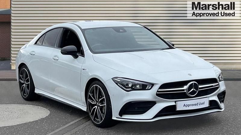 White Used 2023 Mercedes CLA35 AMG Premium Coupe | £33,588 (Good price) - Image 1/4