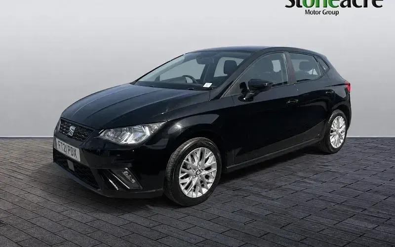 Used Seat Ibiza SE Technology 95 HP (69 kW) 2021 Black Hatchback