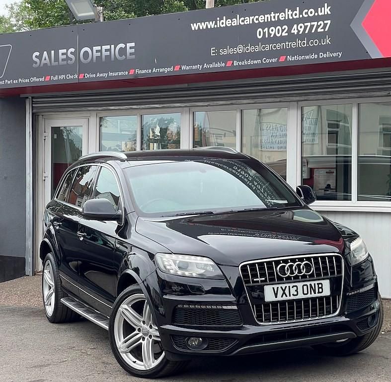 Black Used 2013 Audi Q7 S-line plus SUV | £12,495 (Fair price) - Image 1/3