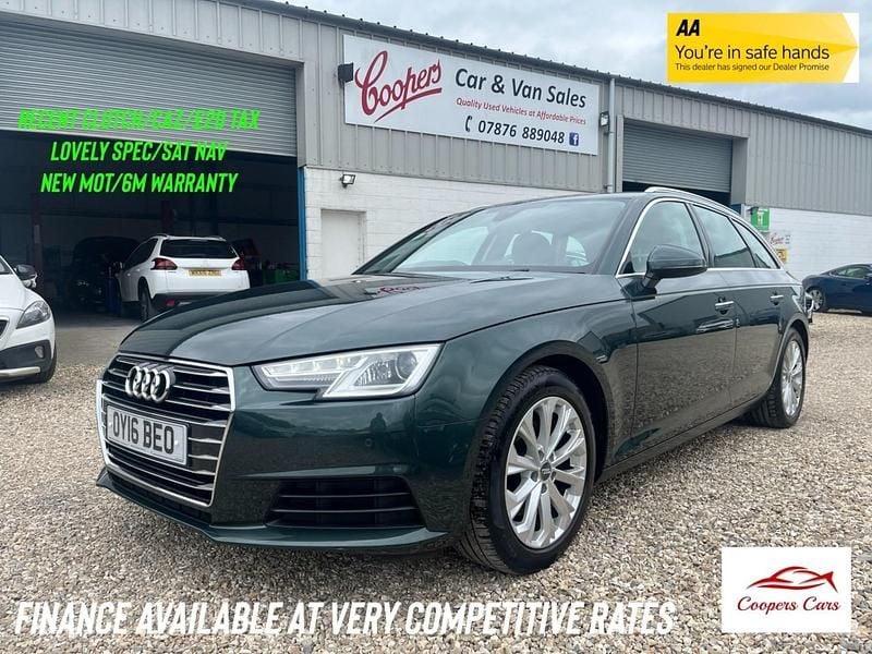 Green Used 2016 Audi A4 Design Estate | £9,995 (Good price) - Image 1/4