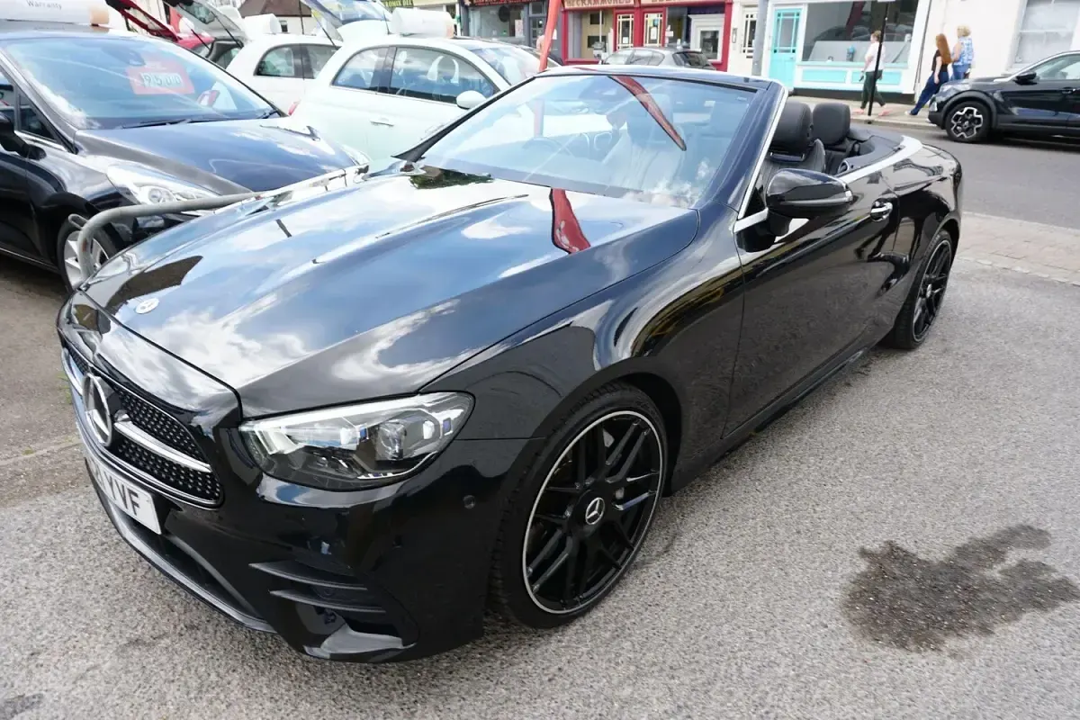 Used Mercedes E300 AMG line 2021 Black Cabriolet