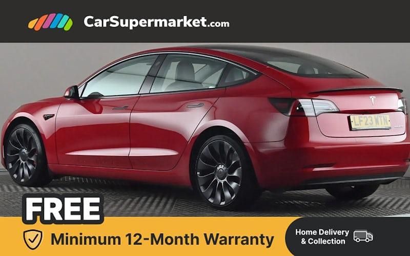 Used Tesla Model 3 Performance 461 kW (627 HP) 2023 Red Sedan