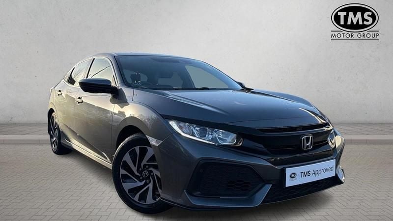Grey Used 2018 Honda Civic SE Hatchback | £10,073 (Good price) - Image 1/4