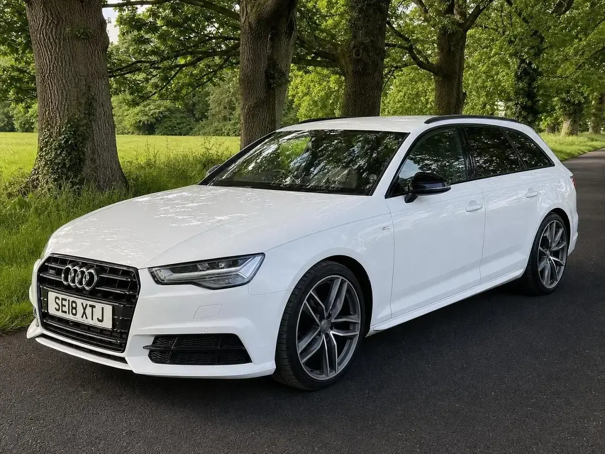 Used Audi A6 Black Edition 187 HP (137 kW) 2018 White Estate