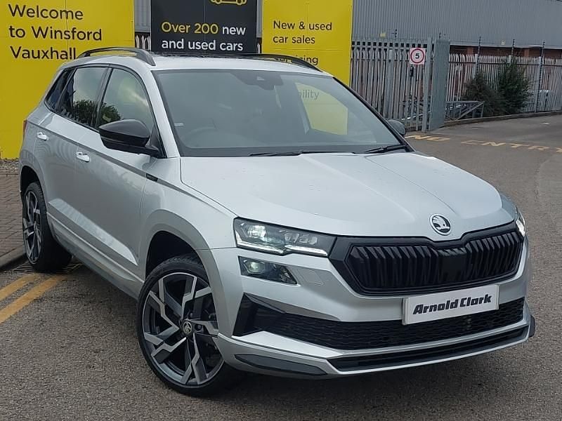 Silver Used 2024 Skoda Karoq SportLine SUV | £28,998 (Expensive) - Image 1/4