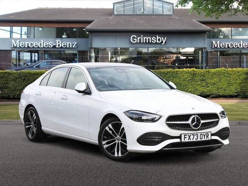 White Used 2023 Mercedes C200 Exclusive Luxury Sedan | £24,999 (Expensive) - Image 1/4