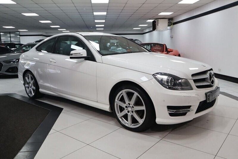 White Used 2012 Mercedes C180 AMG Coupe | £6,449 (Fair price) - Image 1/4