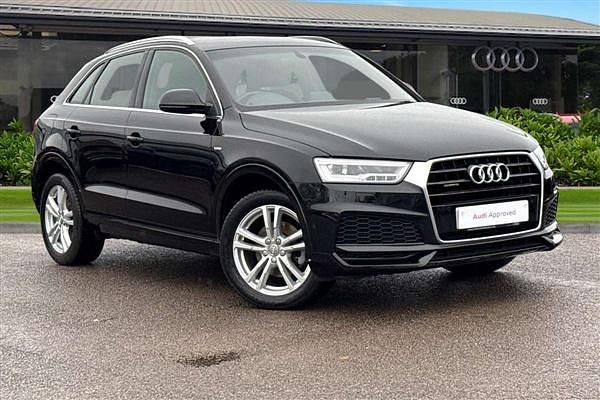 Black Used 2017 Audi Q3 S-Line SUV | £14,890 (Good price) - Image 1/4