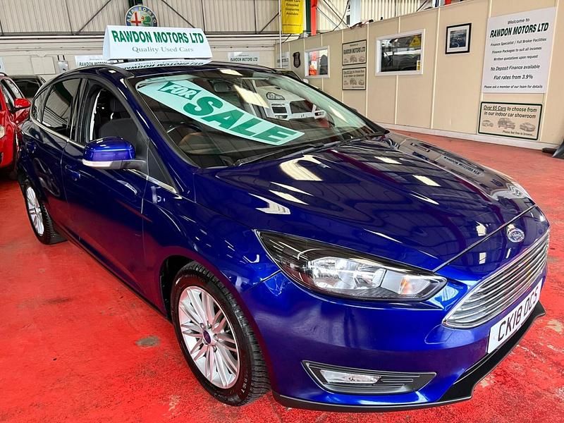 Blue Used 2018 Ford Focus Zetec Hatchback | £5,995 (Good price) - Image 1/4