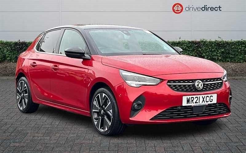 Premium metallic hot red Used 2020 Vauxhall Corsa-e Elite Hatchback | £11,171 (Fair price) - Image 1/4