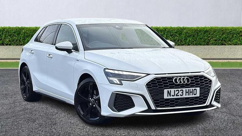 White Used 2023 Audi A3 S-Line Hatchback | £22,655 (Fair price) - Image 1/4