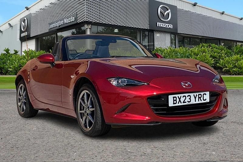 Red Used 2023 Mazda MX5 Exclusive-Line Cabriolet | £20,490 (Good price) - Image 1/3