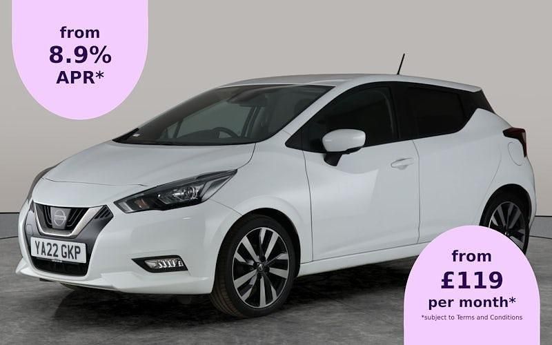 White Used 2022 Nissan Micra S Hatchback | £9,808 (Fair price) - Image 1/3