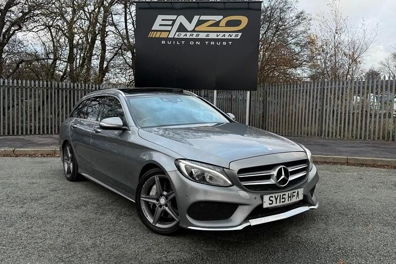 Silver Used 2015 Mercedes C250 AMG Line Premium Estate | £7,495 (Expensive) - Image 1/1