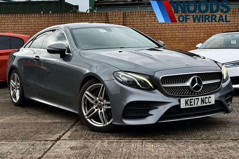 Used Mercedes E220 AMG line 194 HP (142 kW) 2017 Grey Coupe