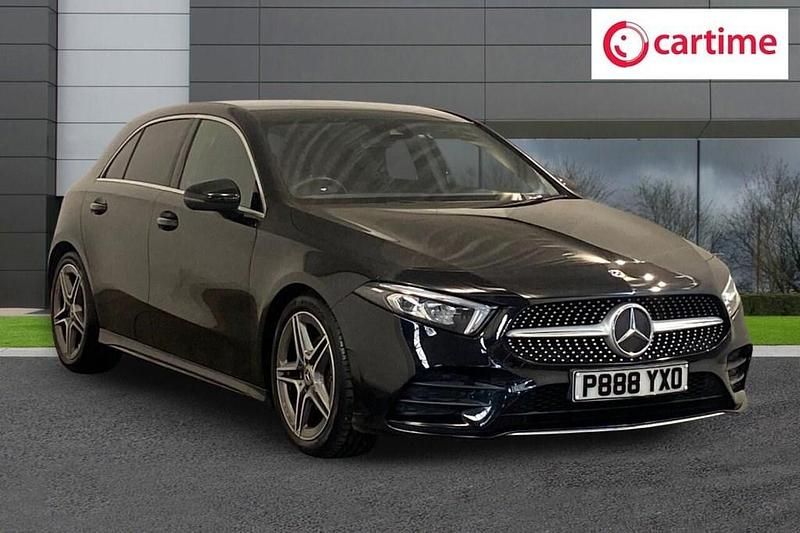 Used Mercedes A200 AMG line 163 HP (119 kW) 2019 Black Hatchback