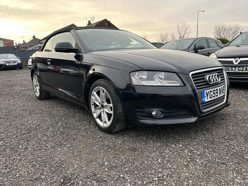 Black Used 2009 Audi A3 Cabriolet Sport Cabriolet | £1,995 (Good price) - Image 1/4
