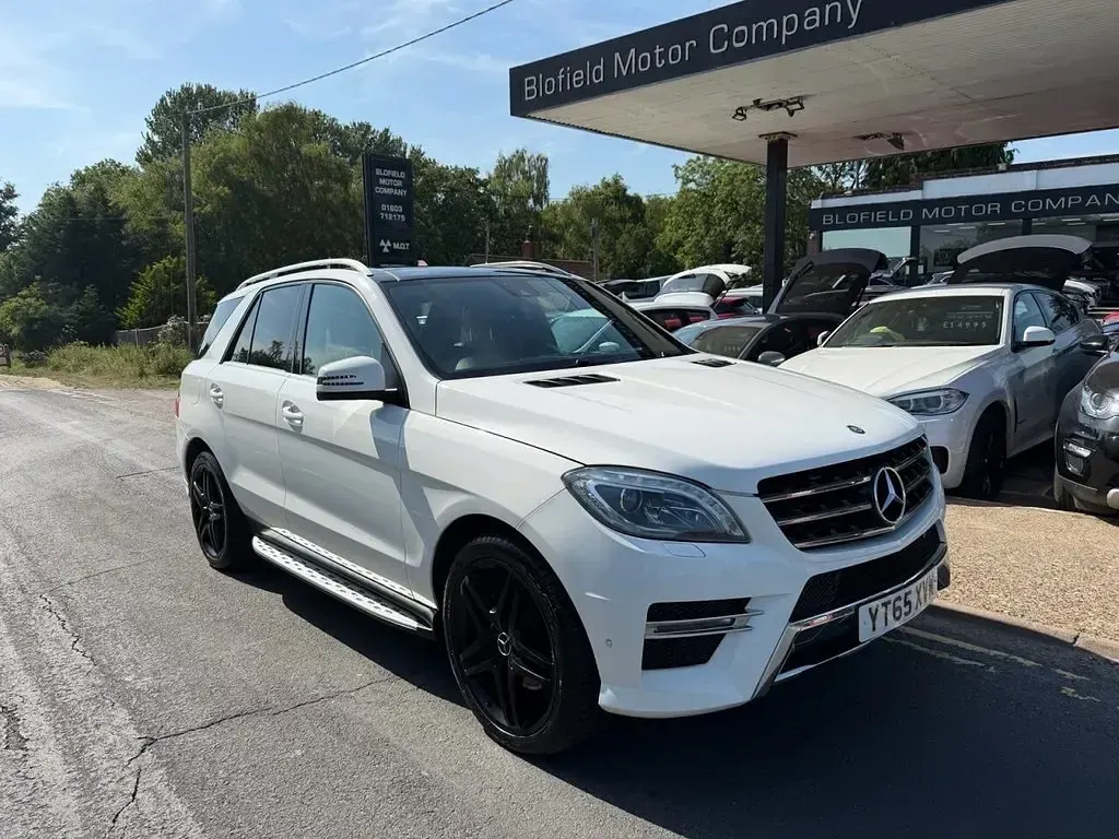 Used Mercedes ML350 AMG line 258 HP (189 kW) 2015 White SUV