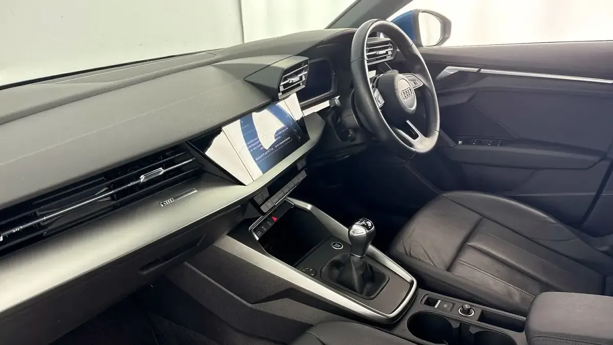 Used Audi A3 Sportback Sport 110 HP (80 kW) 2021 Atoll blue Hatchback