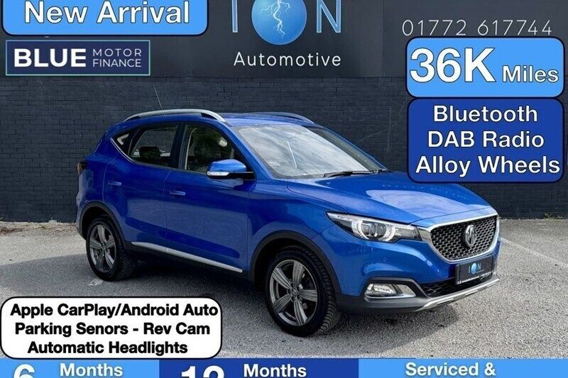 Blue Used 2019 MG ZS Exclusive Sedan | £9,995 (Fair price) - Image 1/1