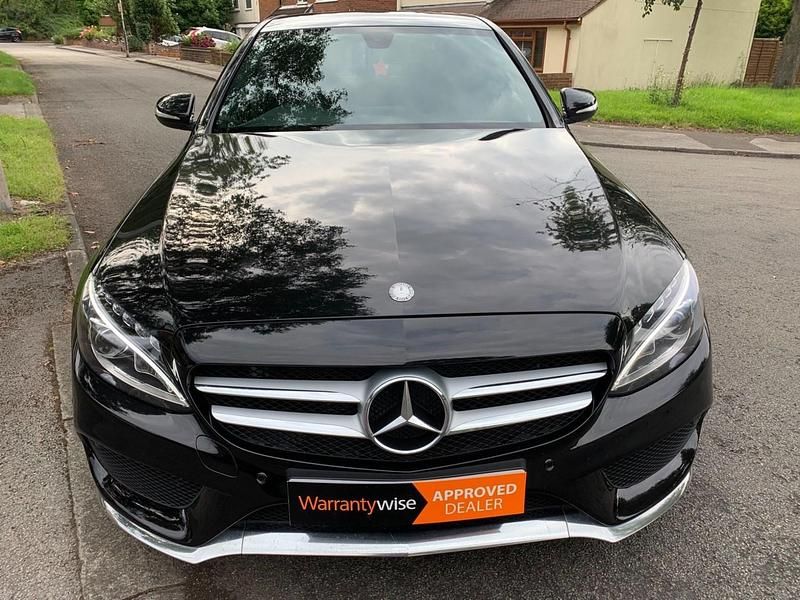 Used Mercedes C220 AMG line 2015 Black Sedan