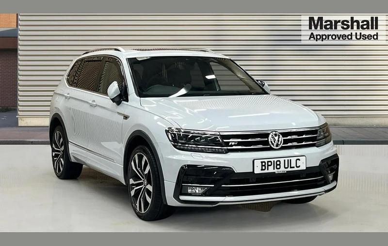 Silver Used 2018 VW Tiguan Allspace R-line SUV | £19,295 (Super price) - Image 1/4