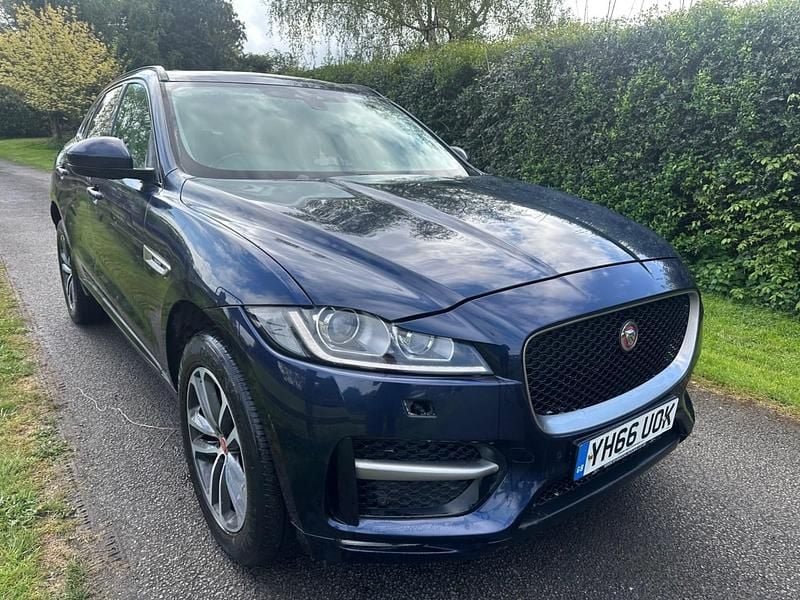 Blue Used 2016 Jaguar F-Pace R-Sport SUV | £7,750 (Fair price) - Image 1/4