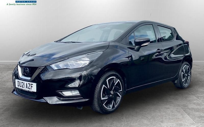 Usado Nissan Micra Acenta 92 HP (67 kW) 2021 Preto Citadino