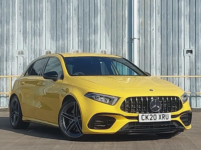 Yellow Used 2020 Mercedes A45 AMG Hatchback | £33,298 (Good price) - Image 1/4