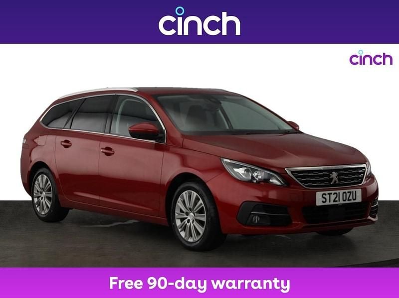Red Used 2021 Peugeot 308 Allure Premium Estate | £12,099 (Fair price) - Image 1/3