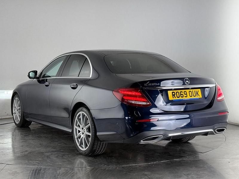Used Mercedes E220 AMG line 194 HP (142 kW) 2019 Blue Sedan