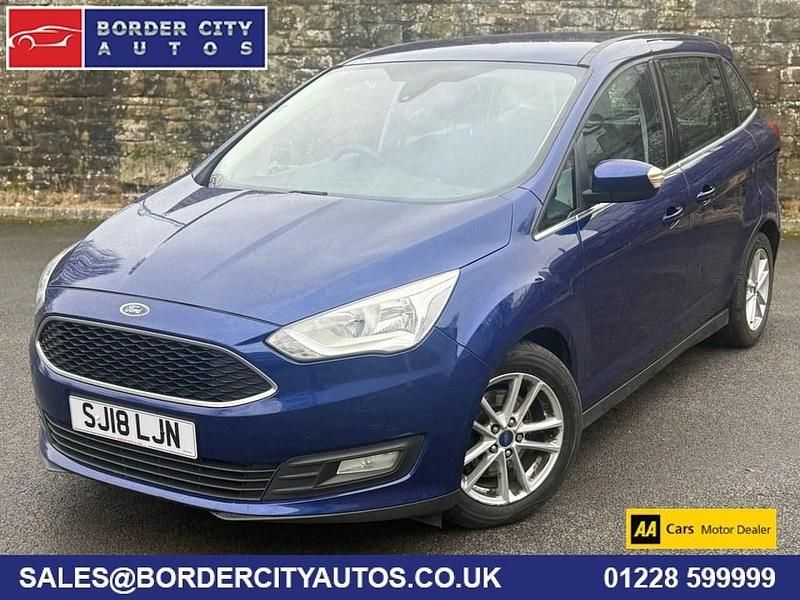 Used Ford Grand C-Max Zetec 120 HP (88 kW) 2018 Blue MPV