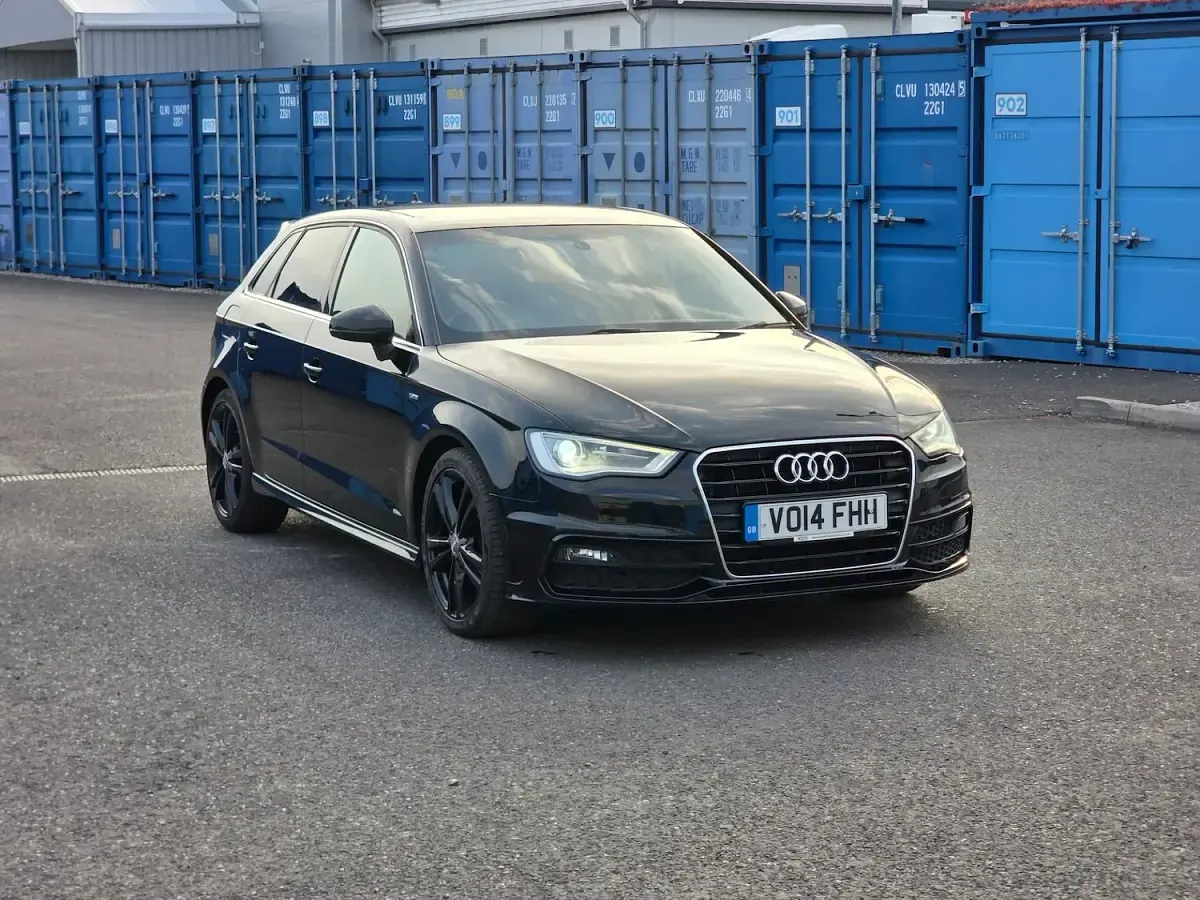 Used Audi A3 S-Line 2014 Black Hatchback