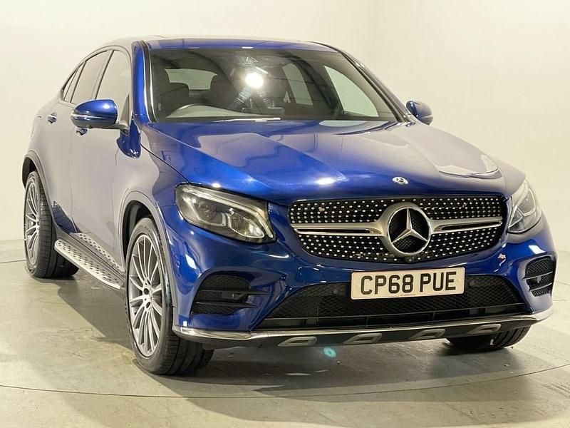 Blue Used 2019 Mercedes GLC250 AMG line Coupe | £25,499 (Fair price) - Image 1/4
