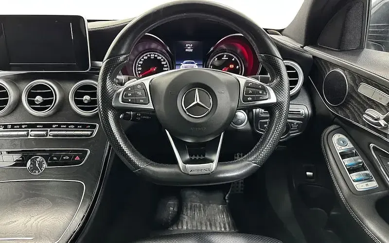 Used Mercedes C220 AMG line 170 HP (125 kW) 2015 Grey Sedan