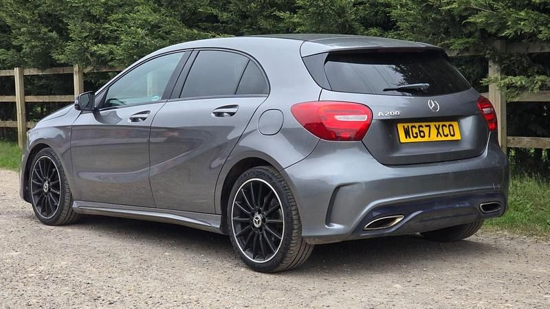 Used Mercedes A200 AMG line 156 HP (114 kW) 2018 Grey Hatchback