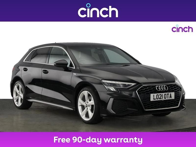 Black Used 2021 Audi A3 S-Line Hatchback | £17,849 (Fair price) - Image 1/3