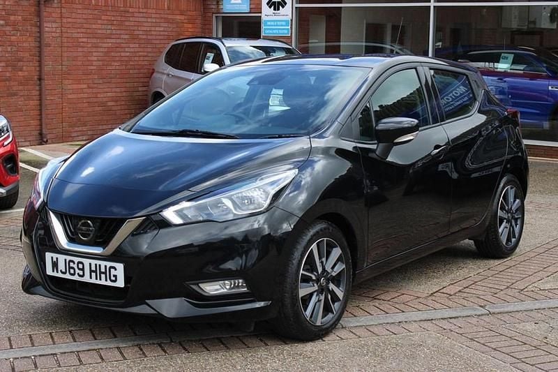 Used Nissan Micra Acenta 90 HP (66 kW) 2019 Black Hatchback