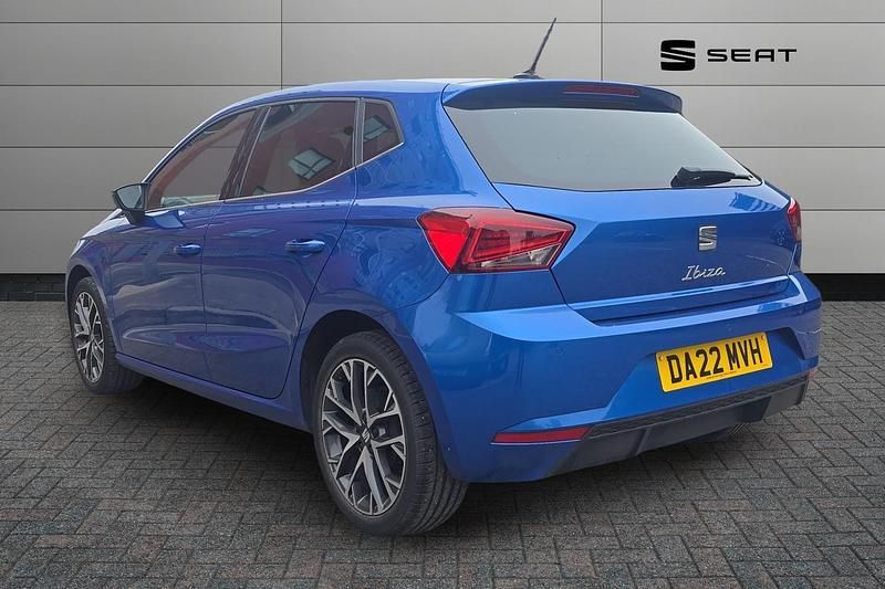 Used Seat Ibiza XCELLENCE 94 HP (69 kW) 2022 Blue Hatchback
