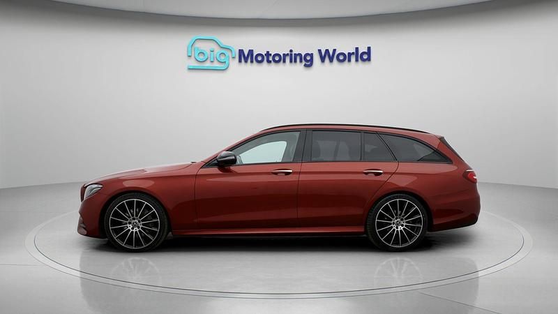 Used Mercedes E220 AMG line 191 HP (140 kW) 2020 Red Estate