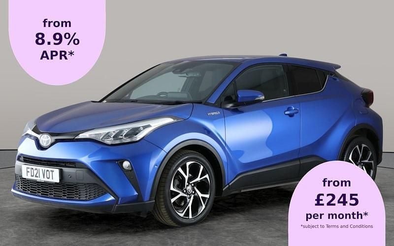 Blue Used 2021 Toyota C-HR Design SUV | £17,228 (Fair price) - Image 1/3