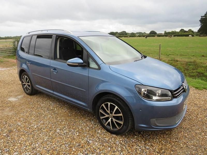 Used VW Touran SE 105 HP (77 kW) 2011 Blue MPV