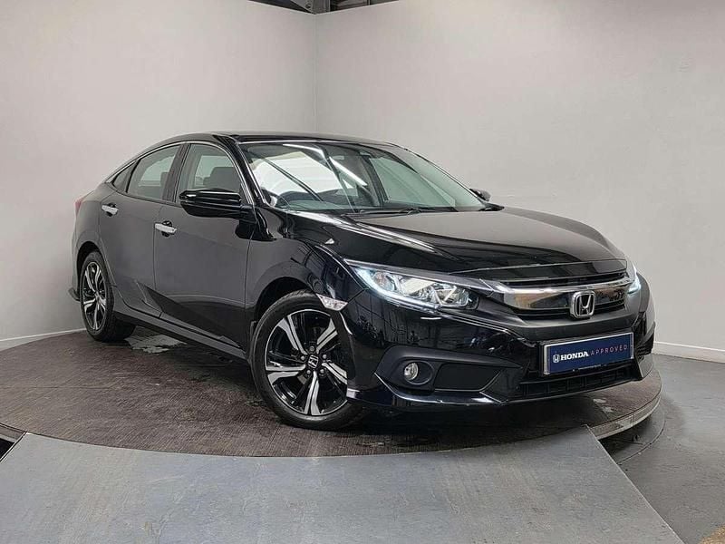 Black Used 2018 Honda Civic SR Sedan | £12,465 (Fair price) - Image 1/4