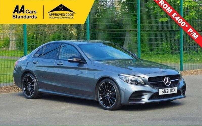Grey Used 2021 Mercedes C220 AMG line Sedan | £20,999 (Fair price) - Image 1/4