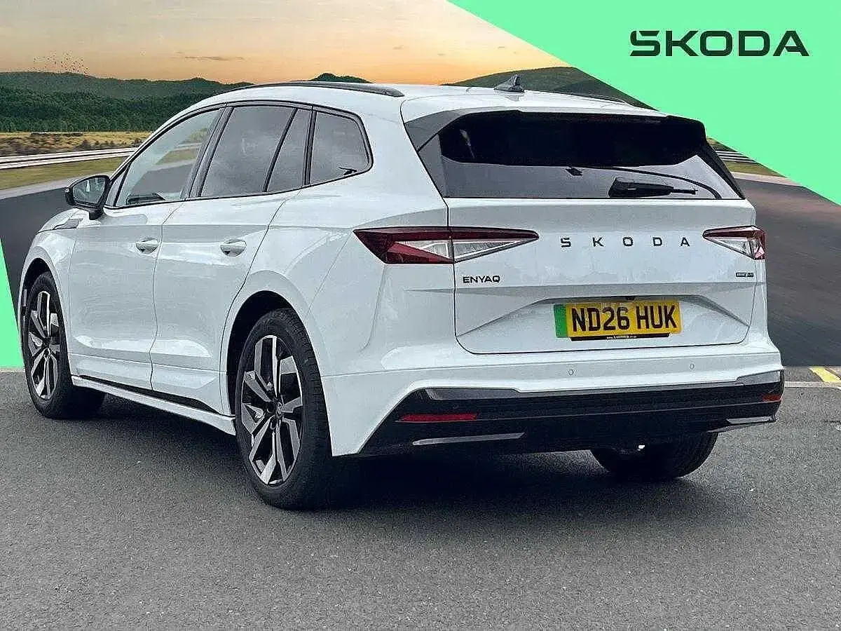 Used Skoda Enyaq iV SportLine 154 kW (210 HP) 2026 Moon white metallic SUV