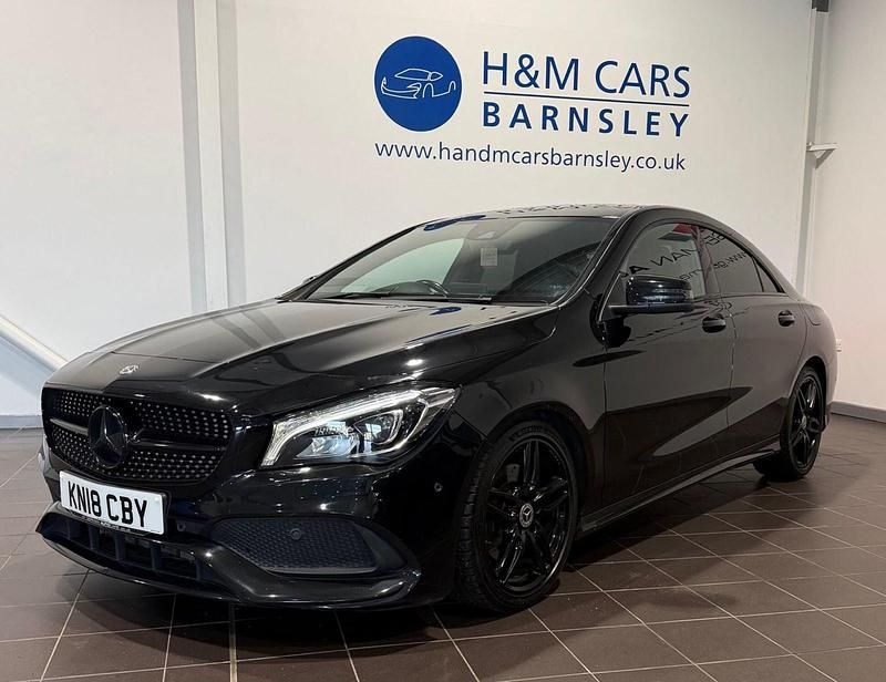 Used Mercedes CLA220 AMG line 177 HP (130 kW) 2018 Black Sedan