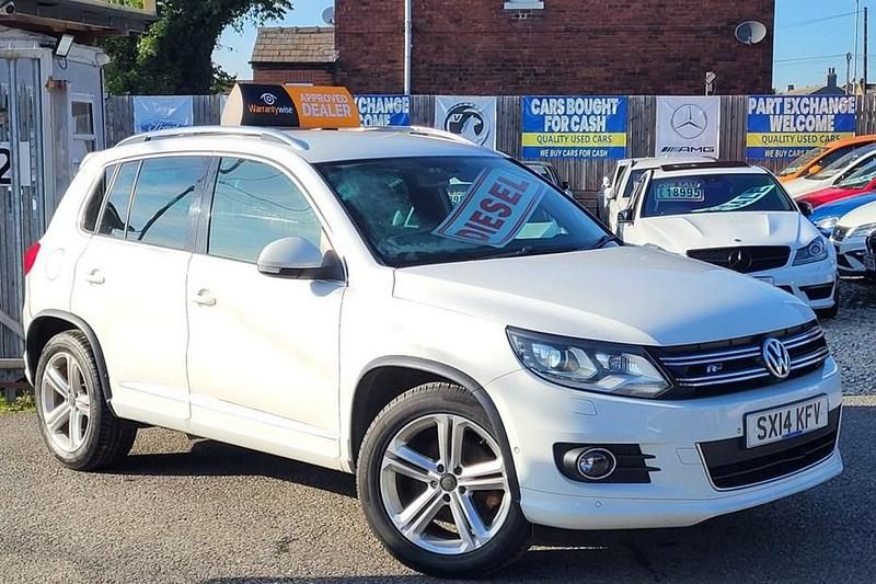 Used VW Tiguan R-line 177 HP (130 kW) 2014 White SUV