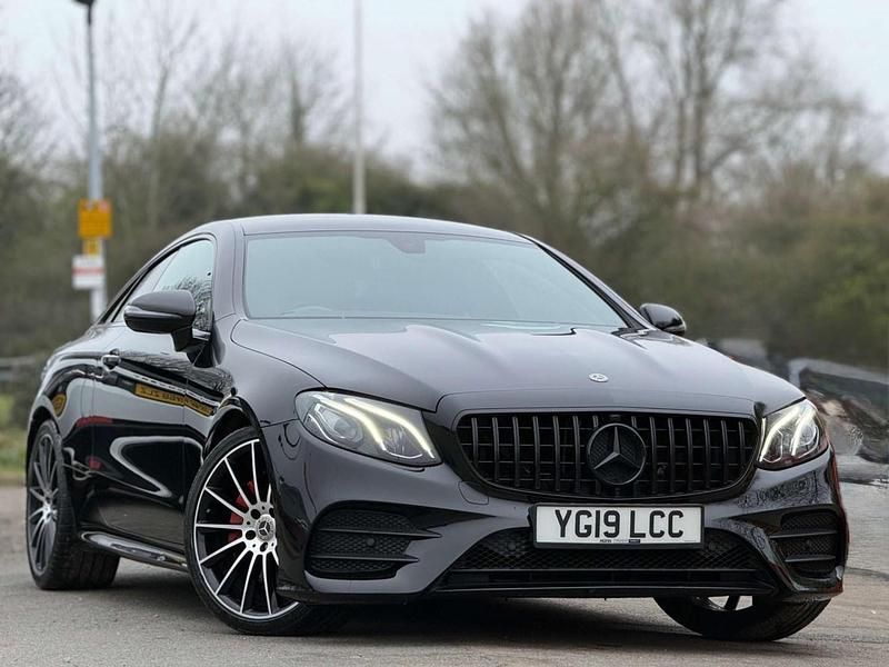 Used Mercedes E220 AMG line 194 HP (142 kW) 2019 Black Coupe