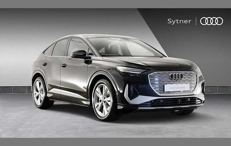 Black Used 2025 Audi Q4 Sportback e-tron S-Line SUV | £38,000 - Image 1/4