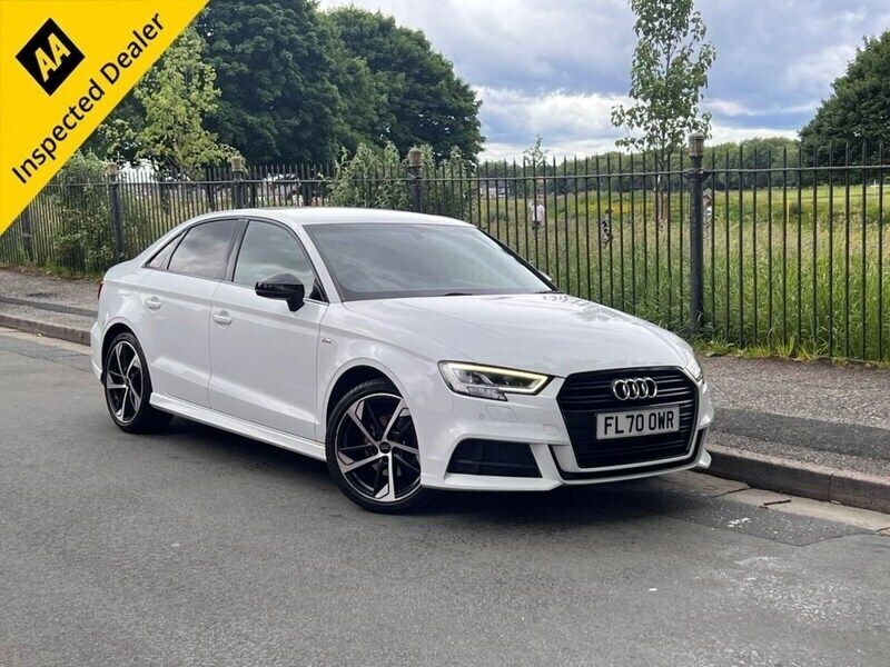 White Used 2020 Audi A3 Black Edition Sedan | £14,695 (Good price) - Image 1/4